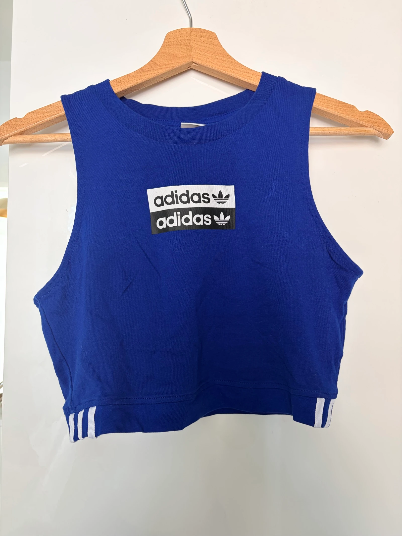 Adidas sport crop top – blauw – nooit gedragen – maat XS – photo 2